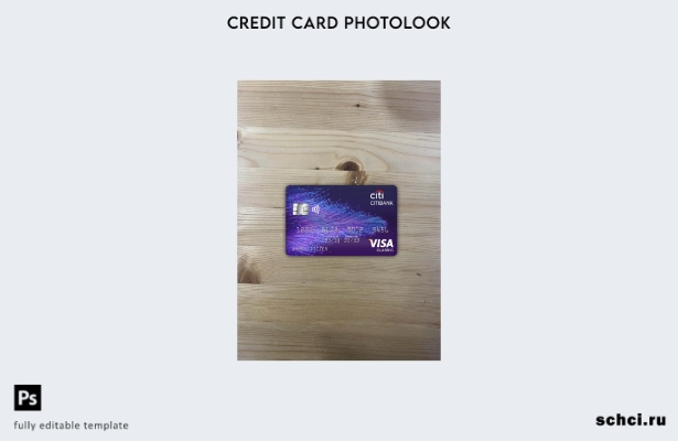 цифровая загрузка гонконгского Ситибанка, классическая карта Visa, фотоизображен